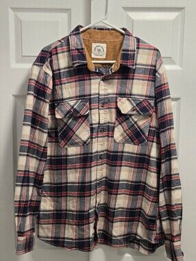 Dubinik Longsleeve Flannel With Corduroy Collar - Size XL - Great Condition
